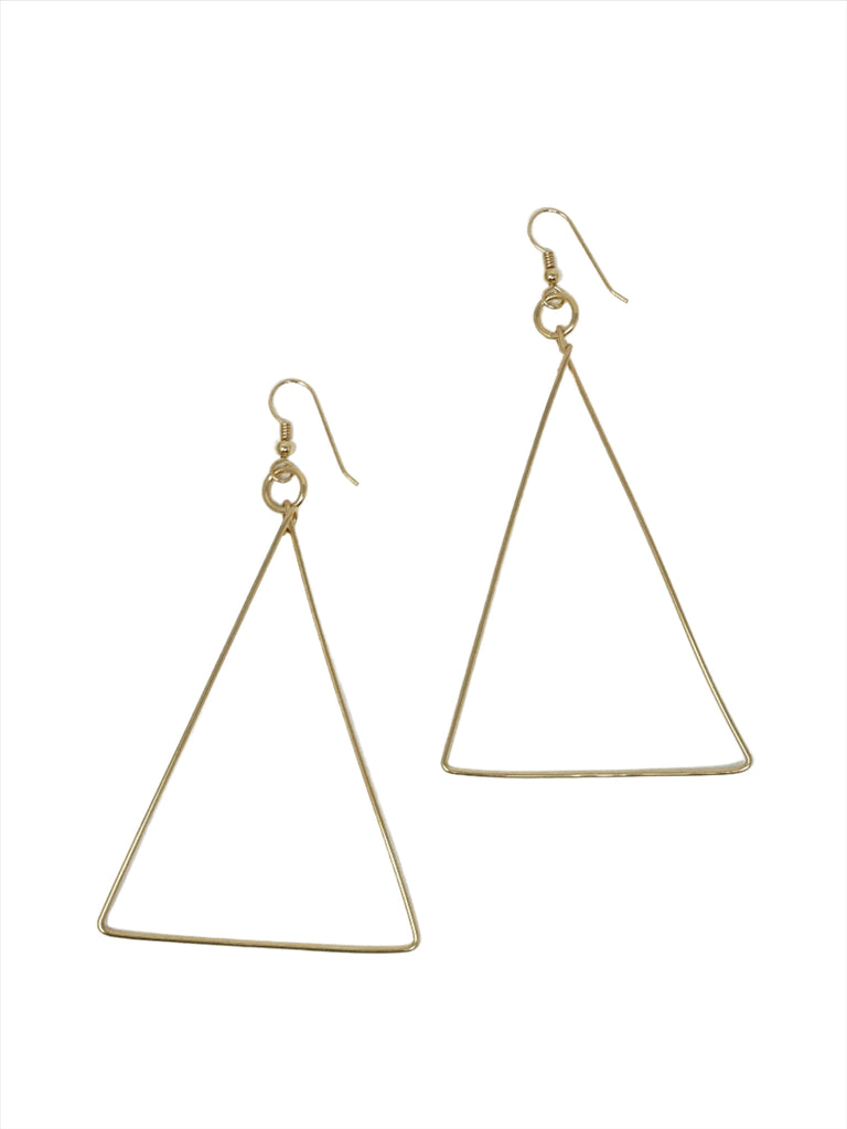 Triangle Shaped Hoop Earrings, II