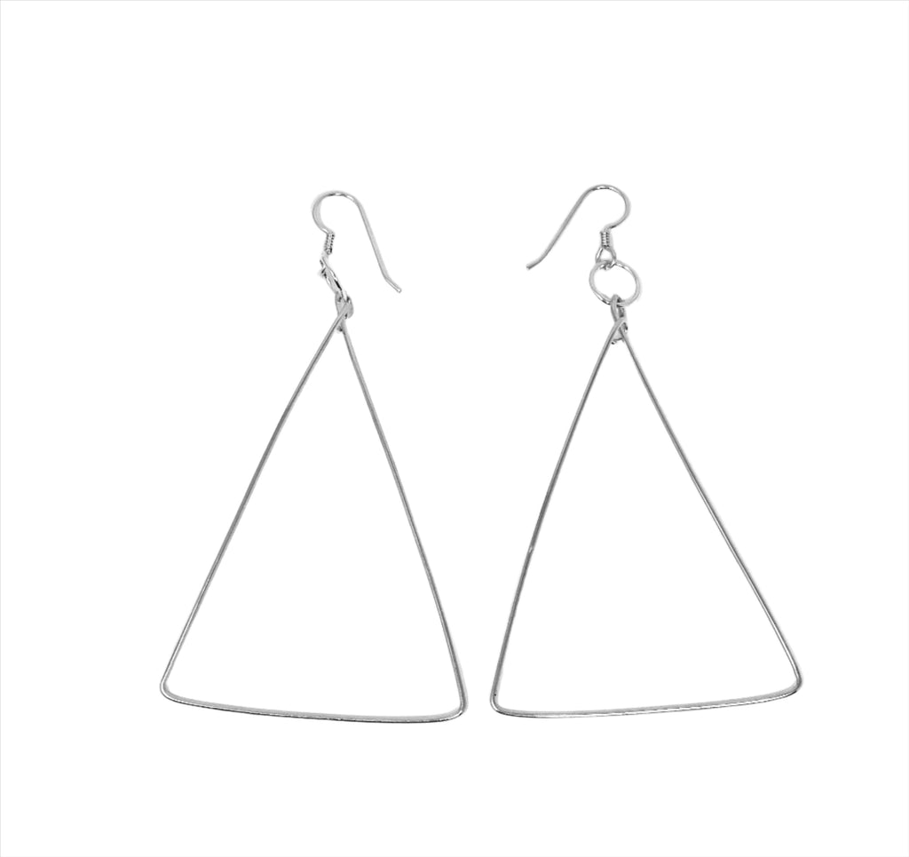 Triangle Shaped Hoop Earrings, I